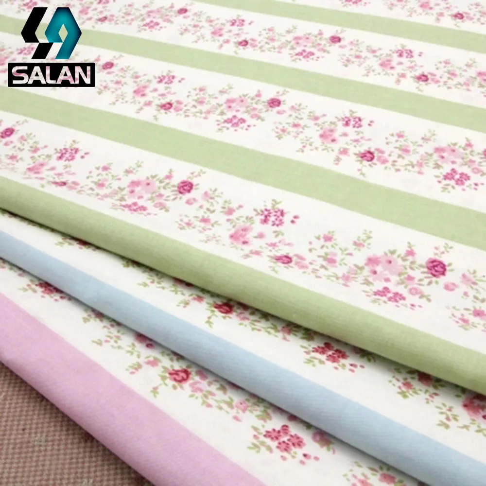 Pastoral small floral hand DIY clothing cotton curtain bedding fabrics twill fabric cotton cloth