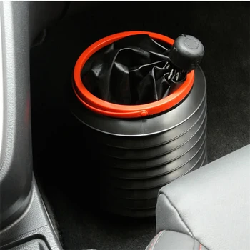 

Car Trash Can Foldable Auto Storage Bag RV Trash Bag Wastebasket Container Garbage Bin Car Accessories Para Auto For Cars