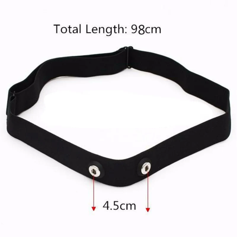 Outdoor Elastic Chest Mount Belt Strap Bands Adjustable Sport Heart Rate Monitor Fitness Equipment For Body Building