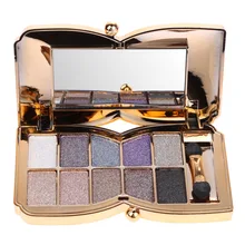 10 Цвета профессиональный алмазный для век Палитры flash блеск глаз тень Макияж косметический Кисточки Макияж Косметическая Пудра Тени Комплект