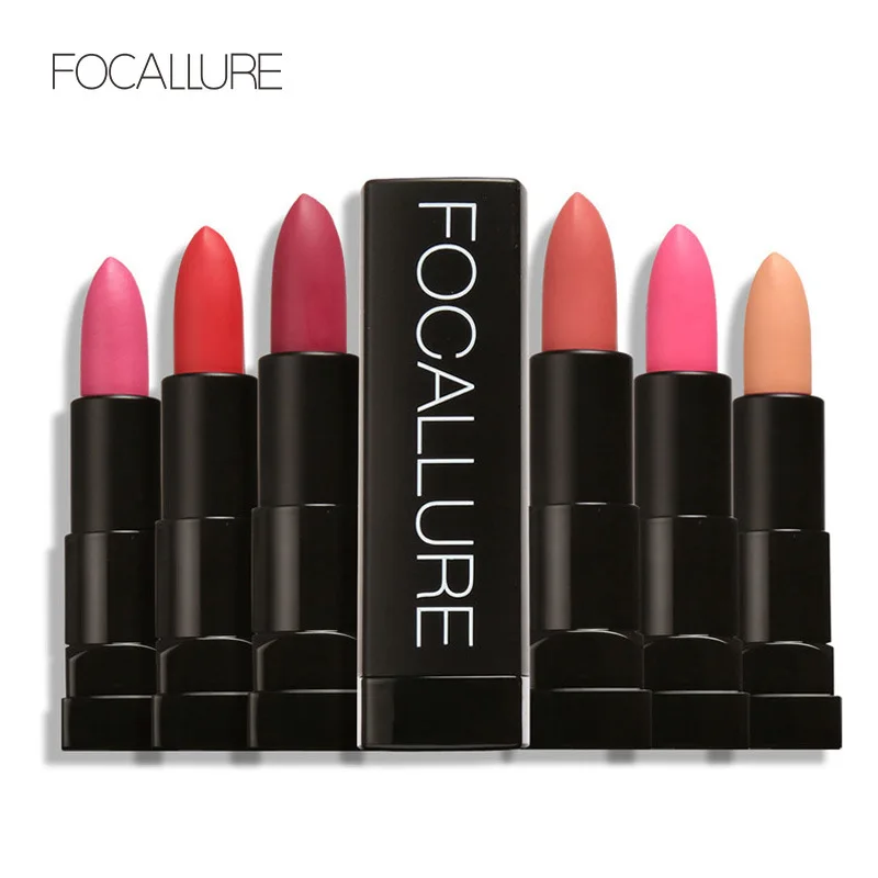 FOCALLURE 12pcs/Set New Lipstick Matte Cosmetic Waterproof Long Lasting Pigment Velvet Sexy Lip Matte Nude Lipstick Kits