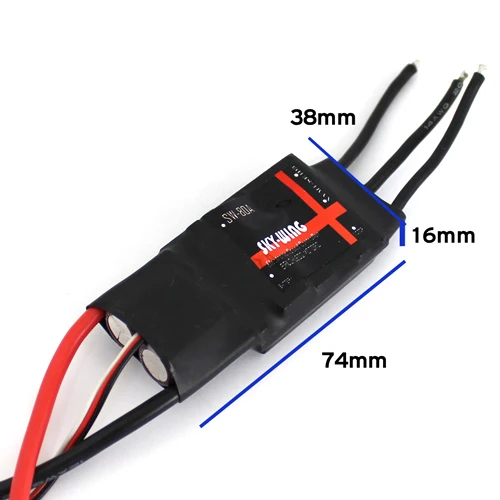 Skywing RC самолет 3A / 5V BEC 80A контроллер скорости ESC|rc airplane|airplane rcairplane esc |