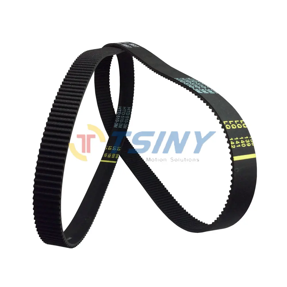 

3M HTD Arc Tooth Belt 3M-510-15 Closed Loop Timing Belt Length 510mm Width 15mm Pitch 3mm for 3D Printer Accessories 2pcs/lot