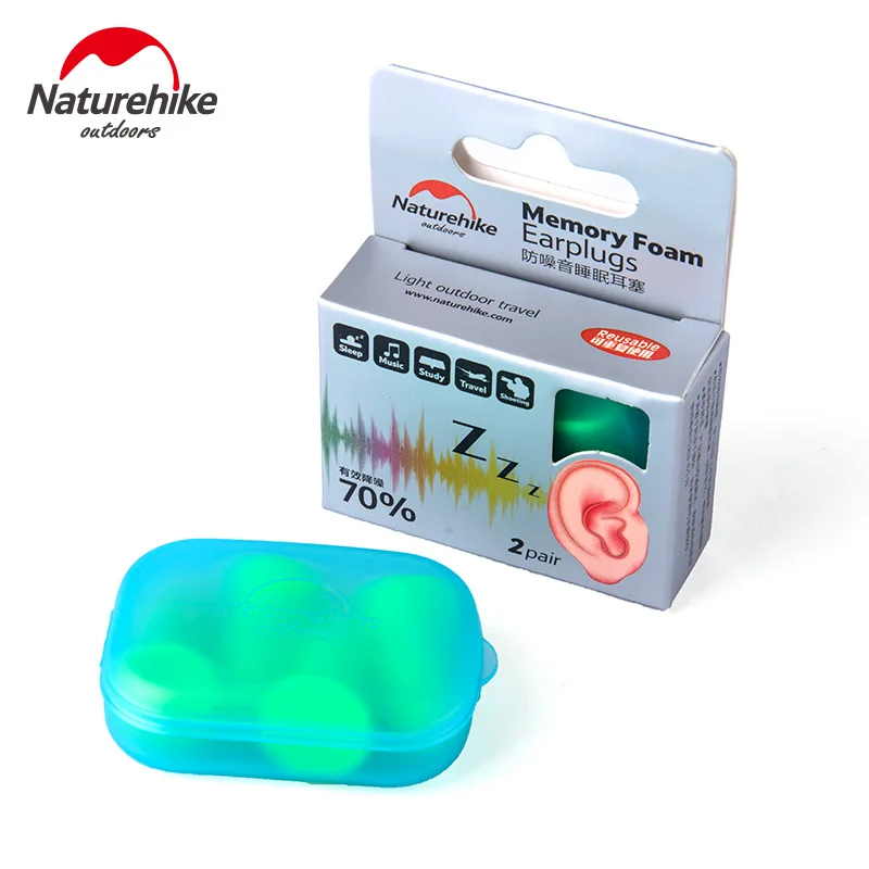 Naturehike 2pairs with box Memory Foam Ear Plugs insulation noise