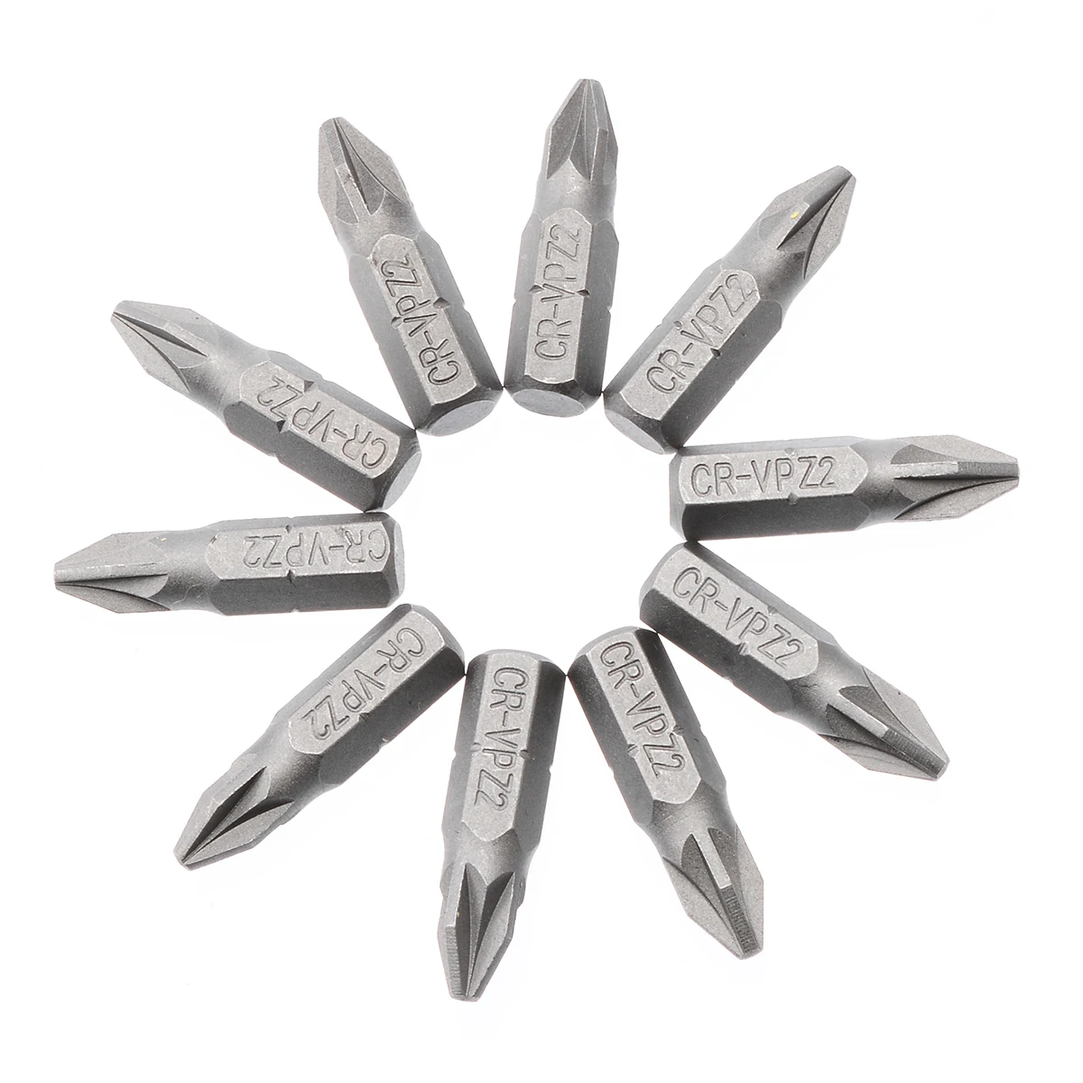 10pcs 6.35mm 1/4 " Hex shank Screwdriver Bit PZ2 Screwdriver Bits 25mm Hex Magnetic Power Tools Kit Set