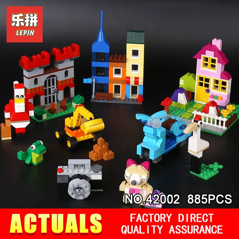 

Lepin 42002 885Pcs Genuine Creative Series The Big Box Builing Blocks Bricks DIY Educational Toy Model for Children Gifts 10698