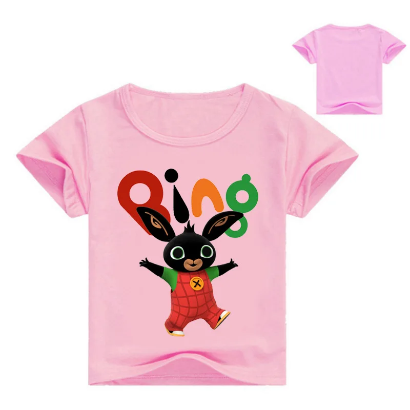 Милые детские Забавные футболки с рисунком кролика и кролика, милые футболки для мальчиков и девочек, детская летняя повседневная одежда для малышей - Цвет: STYLE 12