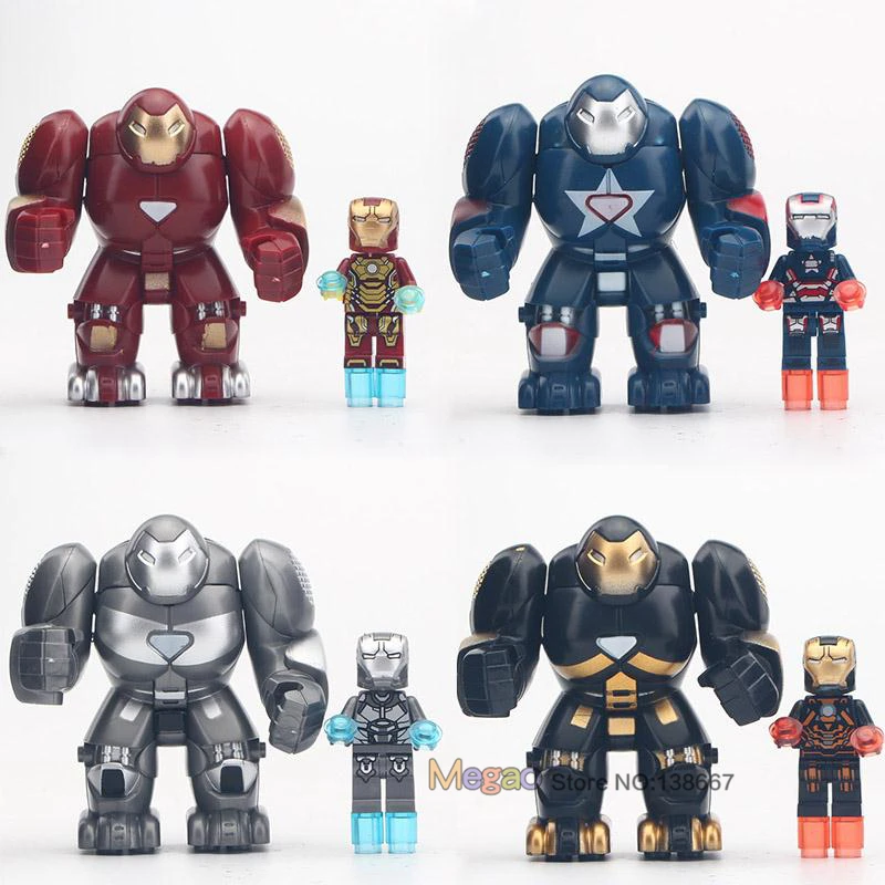

Marvel Avengers Iron Man Hulkbuster Model Blocks Super Heroes Ironman Mr298 Building Toys For Children