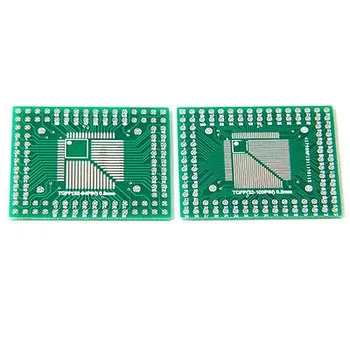 

5pcs/lot FQFP TQFP 32 44 64 80 100 LQFP to DIP Transfer Board DIP Pin Board Pitch Adapter In Stock