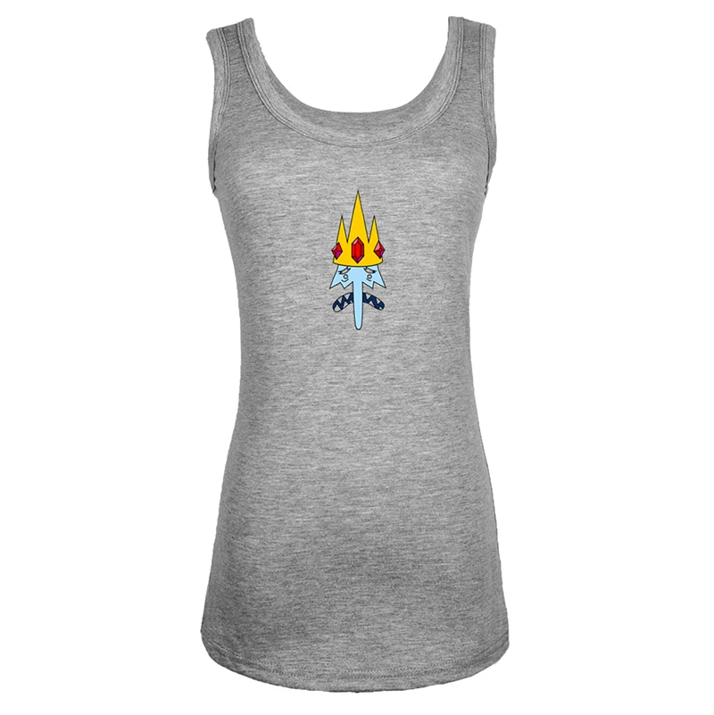 Вы мой Солнечный свет с изображением Финна из Adventure Time The Ice King пламя принцесса BMO серые сексуальные дамские, женские жилеты без рукавов хлопковые топы на бретелях