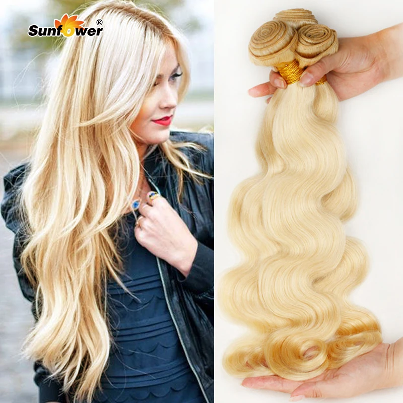 Best Selling Bleach Blonde White Color 613 Body Wave Virgin Hair