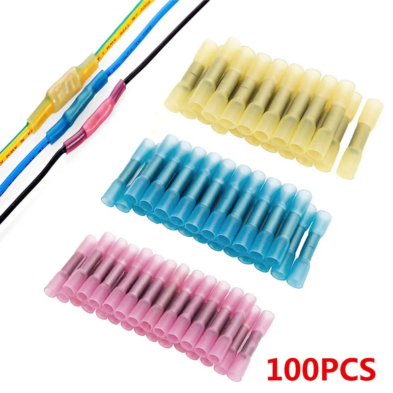 

Dropshipping Heat Shrink Butt Wire Connectors Insulated Waterproof Terminals Marine Copper Wire Electrical Kits MDP66