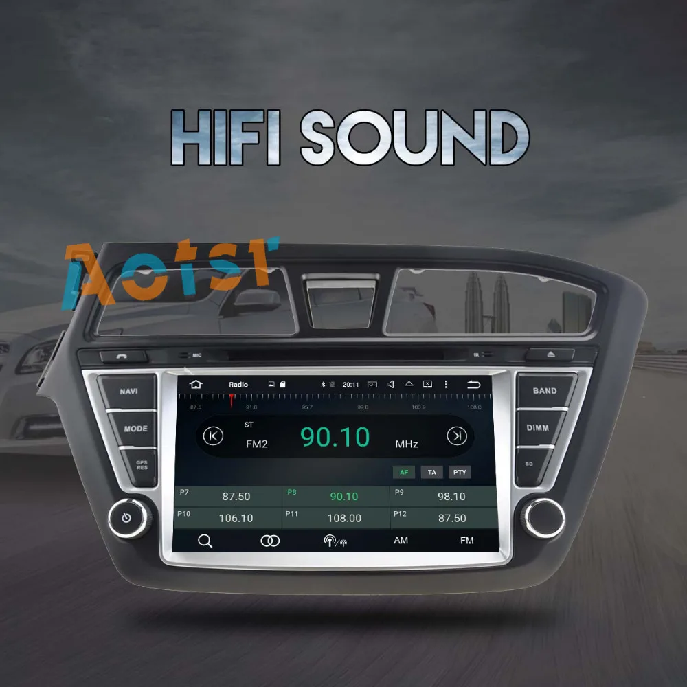 Cheap 4+32G Octa core Android 8.0 For HYUNDAI I20 2014 2015 2016 2017 Car DVD Player GPS Radio CD AUDIO Radio Navigation multimedia 5