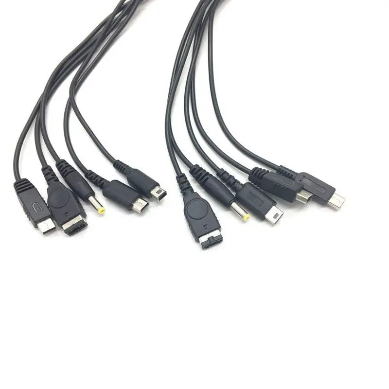 2 шт. 5 в 1 USB игровой зарядный кабель для нового 3DS XL LL 2DS GBA SP/psp 1000 2000 3000 Кабель