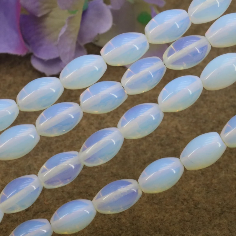 Best selling!Olive shape opal loose beads 7x12mm 15 inches DIY stone women jewelry making design bracelet&necklace