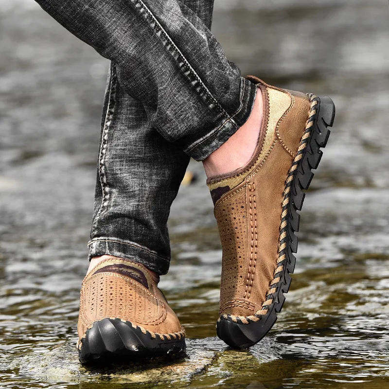 CIMIM Brand Business Men handwork casual leather shoes 38-48 Large size luxury fashion Office Driving shoes Men Loafers