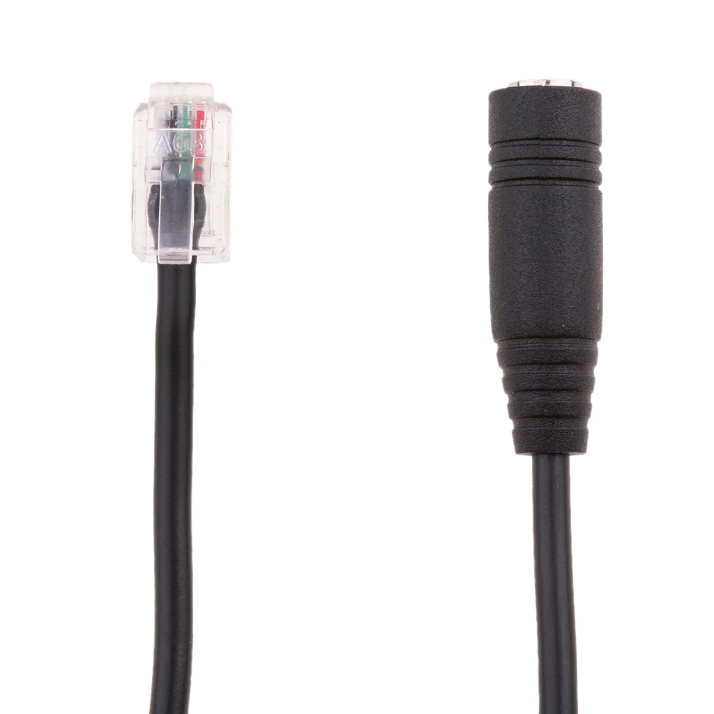 

3.5mm Audio Female Jack to RJ9 4P4C Male Plug for iPhone TRRS Headset Telephone Using Office Phone Adapter Cable PC Computer