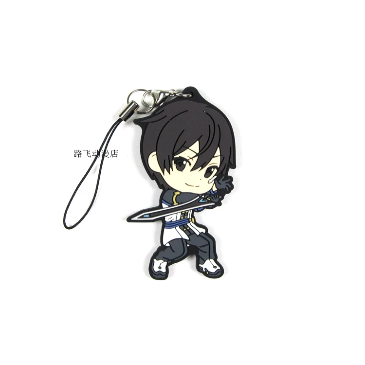 Аниме меч искусство онлайн резиновый брелок Kirigaya Kazuto Yuuki Asuna Suguha Asada Shino фигурку