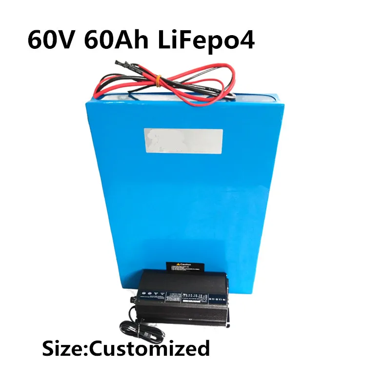 Rechargeable 60v 60ah Lifepo4 Battery Pack With Bms For Escooter Energy Storage Power Tools Ev