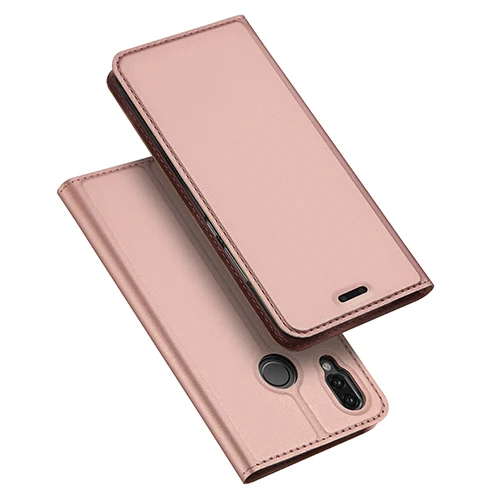 Huawei P20 Lite чехол DUX DUCIS книжка кожа чехол на Huawei P20 Lite бумажник флип чехлы для хуавей р20 лайт п20лайт - Цвет: Rose Gold