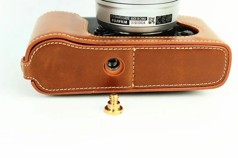 hiking camera backpack Fashional Camera Bag Case For Fujifilm XE2 X-E2 X-E1 XE1 PU Leather Half Body Set Cover With Battery Opening camera backpack for women