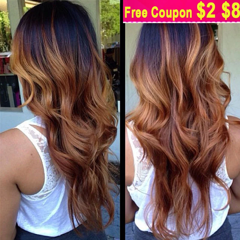 Diamond Virgin Hair Extension Blonde Brazilian Ombre Human Hair