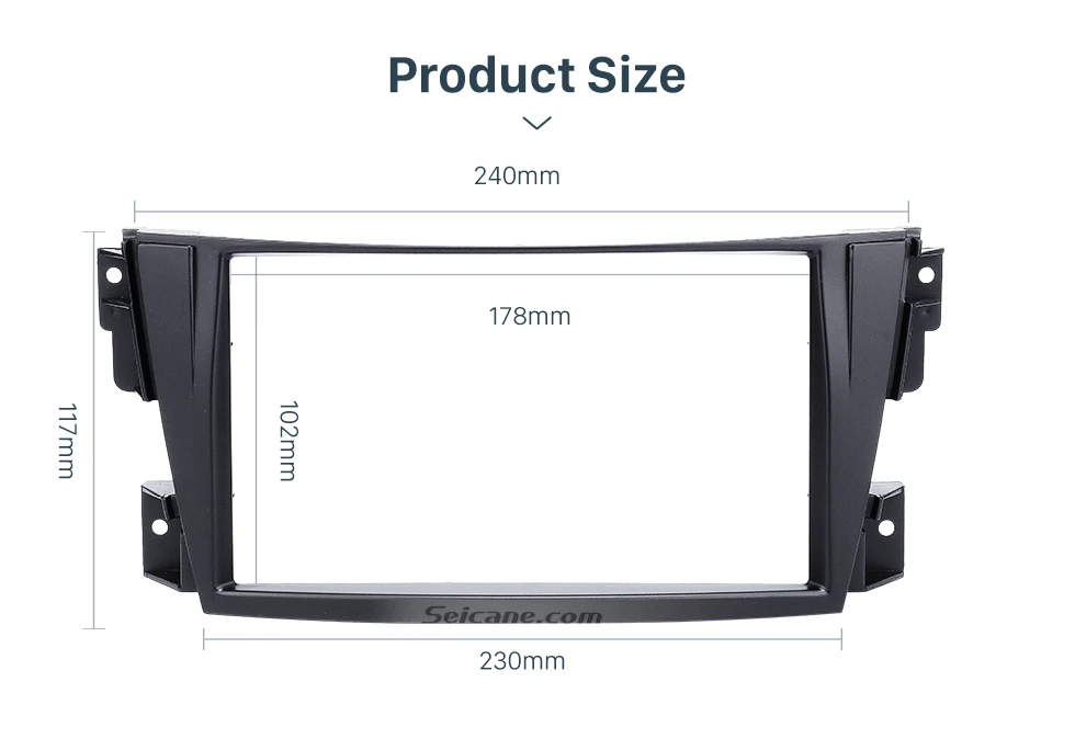 Seicane 178*102 мм 2Din автомобильный Радио фасции рамка интерфейс отделка комплект панель для 2002-2007 Toyota Caldina