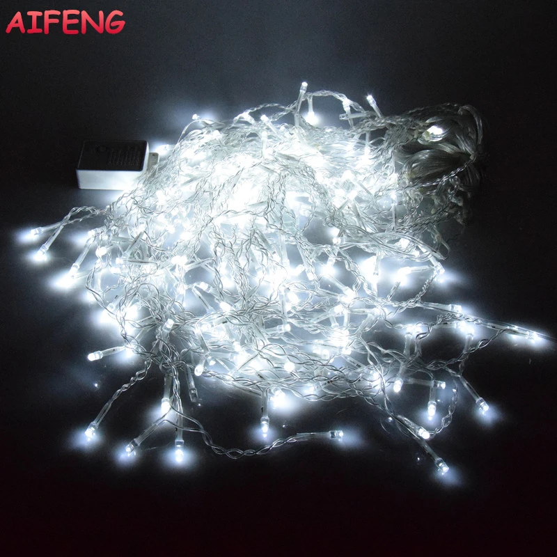 

AIFENG Holiday Lights 3M 5M Icicle Light String 96Led 216Led Holiday light For Christmas Wedding Party Curtain Garland 110V 220V