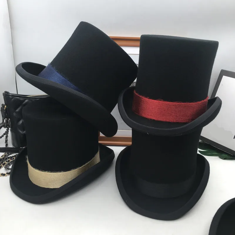 British wind in Europe and the gentleman cap stage performance top hat retro fashion and personality President hat cap trilbies