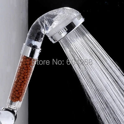 2 шт/лот Турмалин спа Анион ручной фильтр для душа Ванная комната давление экономии воды