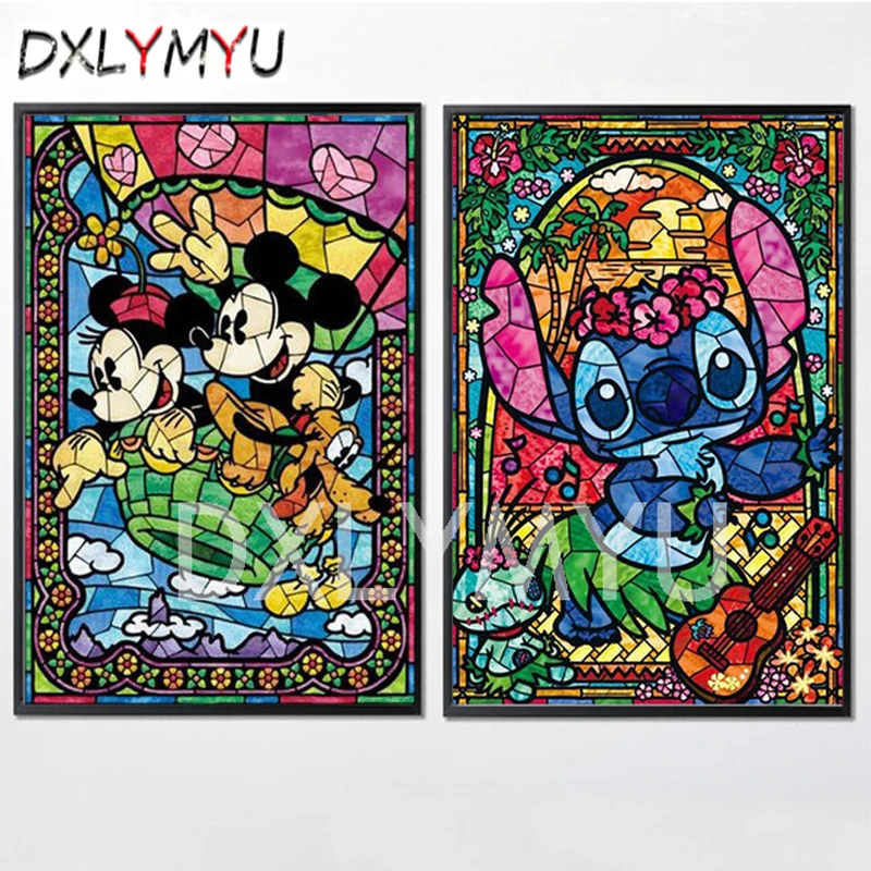 

Diy Diamond Paintings Cartoon Mouse Square Drill Rhinestone 3D Cross Stitch Crystal Needlework Full Diamond Embroidery Mosaic