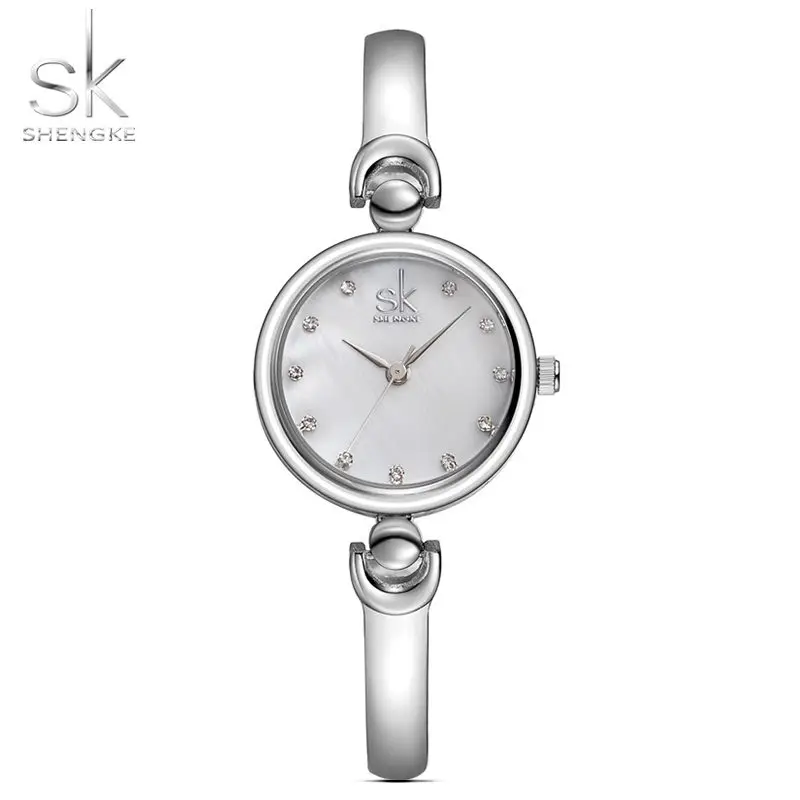 

SK Fashion Quartz Watches for Women Stainless Steel Clock Female Women's Bracelet Watch Girls Ladies Hours