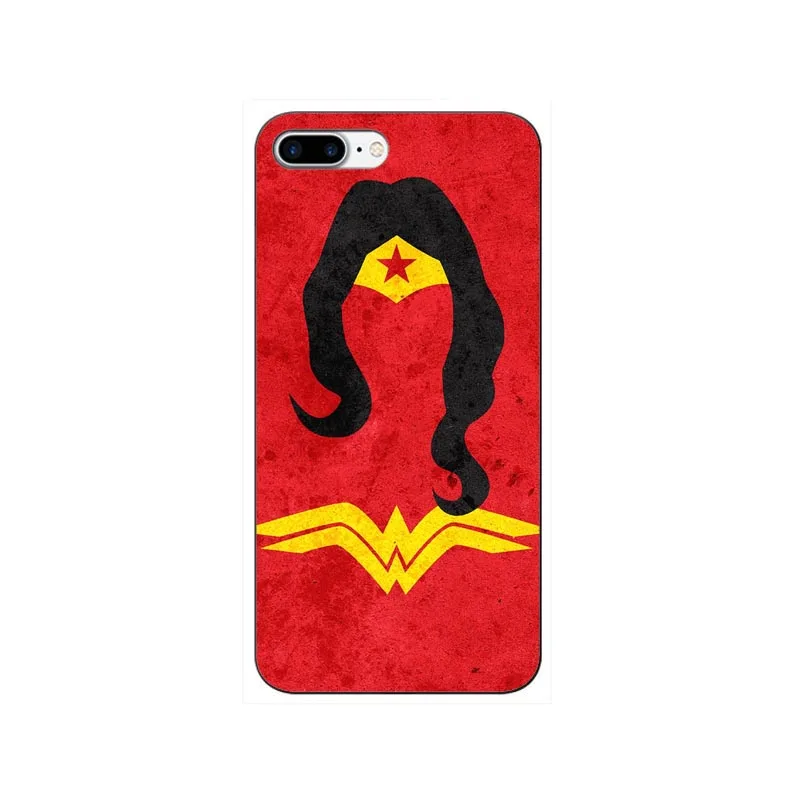 Жесткий пластиковый Чехол Wonder Woman для iPhone 11 11PRO MAX 6 6S Plus 5 5S SE X 8 8Plus 7 7Plus XR XS Max - Цвет: Прозрачный