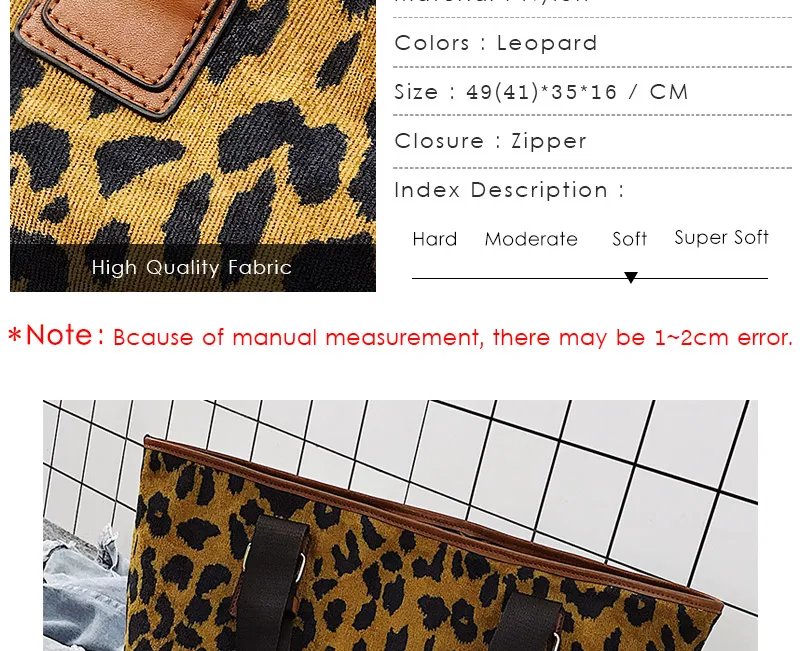 luxury brand women leopard bag handbags female shoulder bag_03