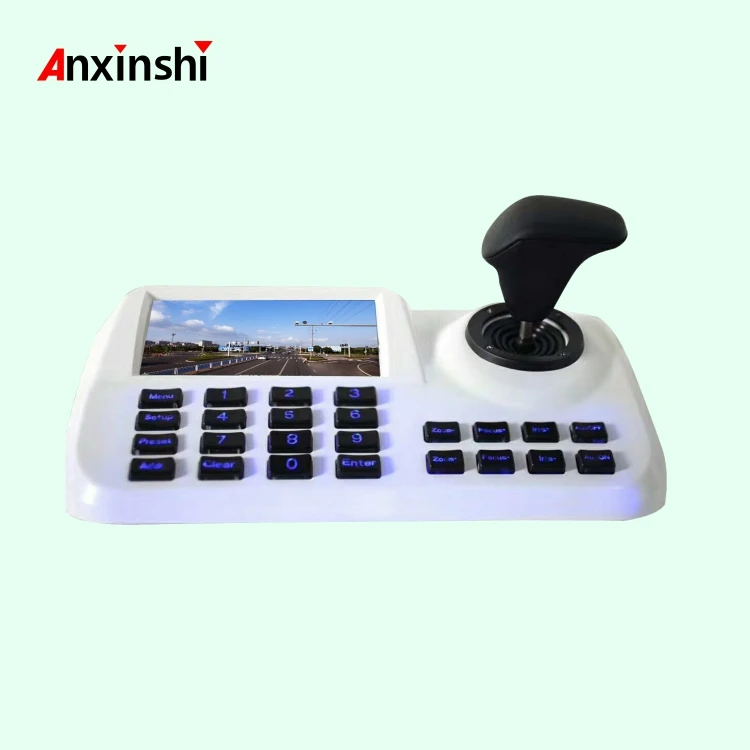 

5 inch LCD Screen Display ONVIF CCTV IP PTZ Camera Keyboard Controller High Speed PTZ Dome Camera 3D Network Joystick