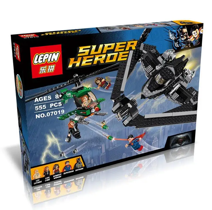 

LEPIN 07019 Dc Hero Black Widow VS Super Man Building Block Compatible with LePIN Brick Toy Christmas Gift P716