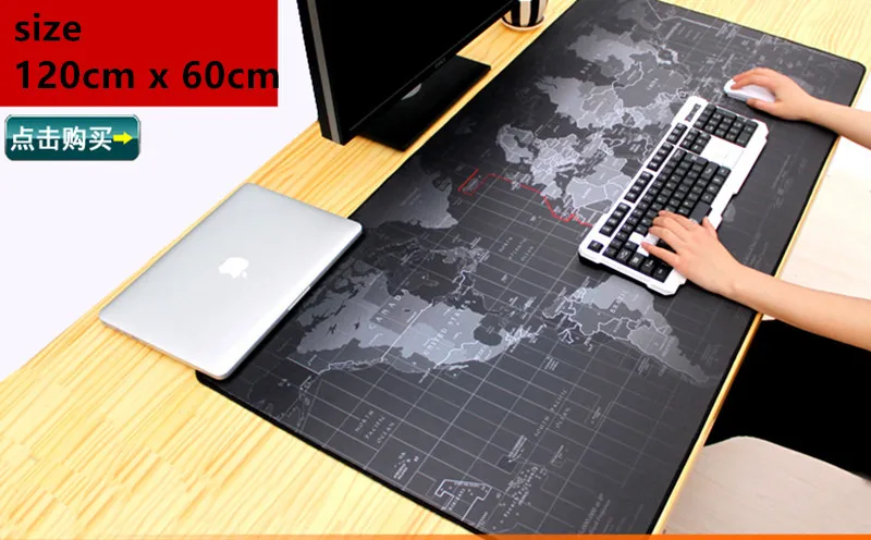 FFFAS большой мир Карта Коврик для мыши 120x60 см геймер игровые коврики и чехлы офисный ноутбук коврик для мыши Аниме Карта Коврик для мыши