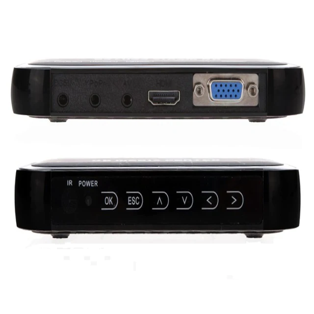 1080P HD Media Video player Center Surpport mkv H.264 with VGA HDMI USB AV MMC/SD Port with Remote Control