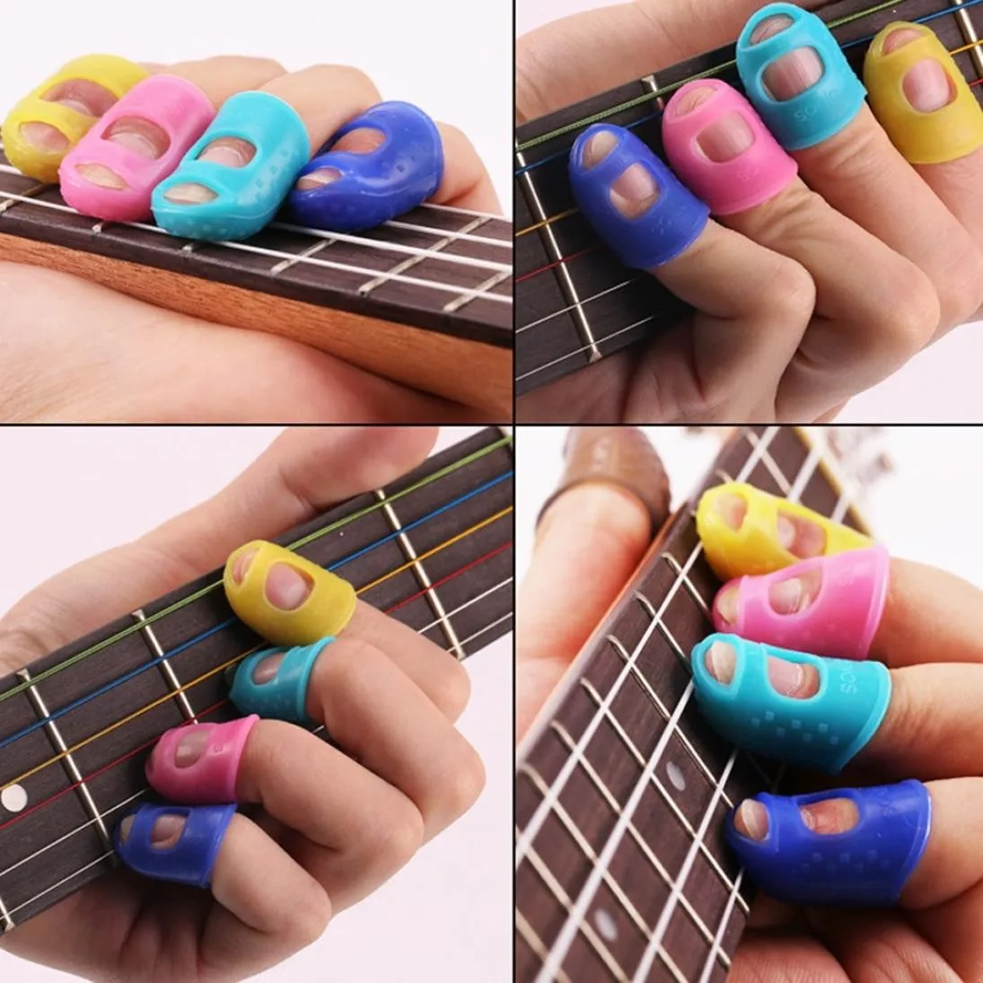 4 шт. защита пальцев для гитары защита пальцев для укулеле аксессуары для гитары JUL18 Прямая поставка