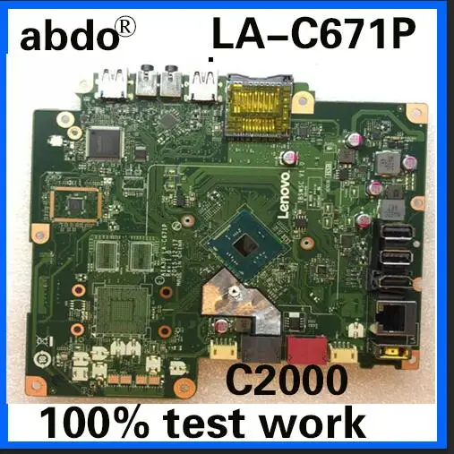 

abdo Lenovo S200Z C2000 AIO Motherboard con AIA30 LA-C671P Motherboard DDR3 100% test work
