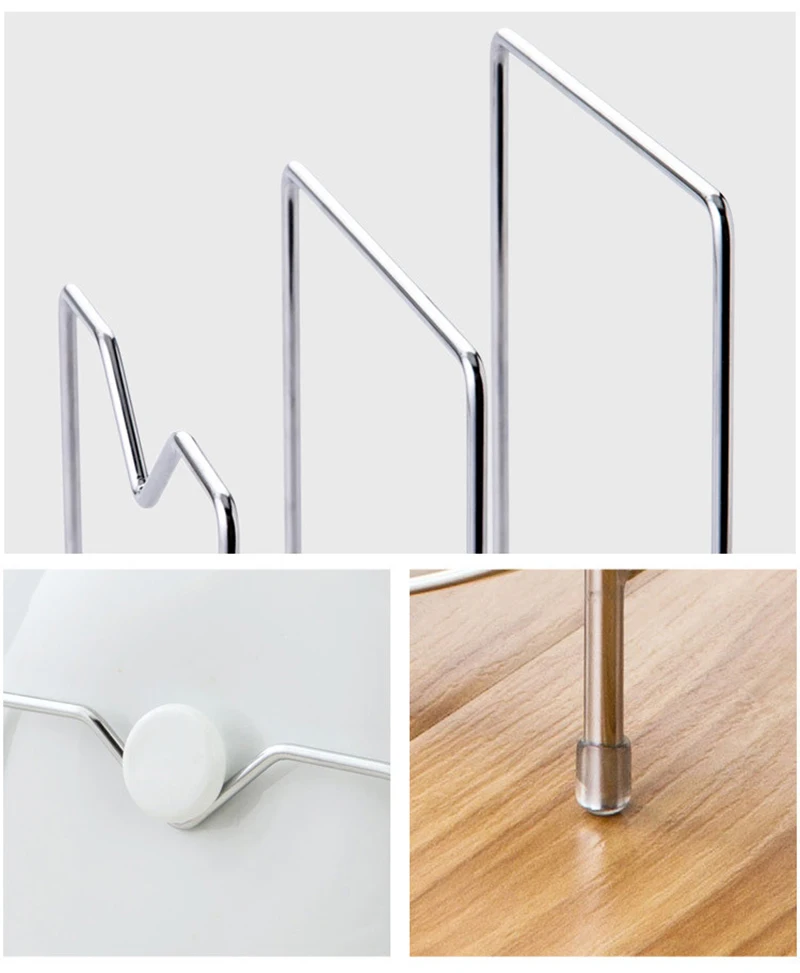 TUUTH Stainless Steel Pan Pot Rack Cover Lid Rest Stand Chopping Blocks Holder Home Applicance The Goods For Kitchen Accessories B8