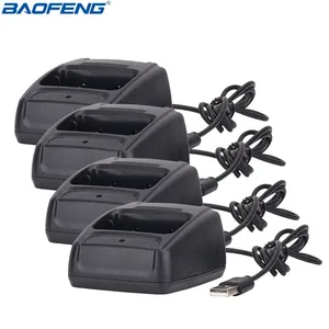 Image 1 - 4 قطعة Baofeng USB محول شاحن اتجاهين راديو اسلكية تخاطب BF 888s USB تهمة قفص الاتهام ل Baofeng 888 Baofeng 888s اكسسوارات