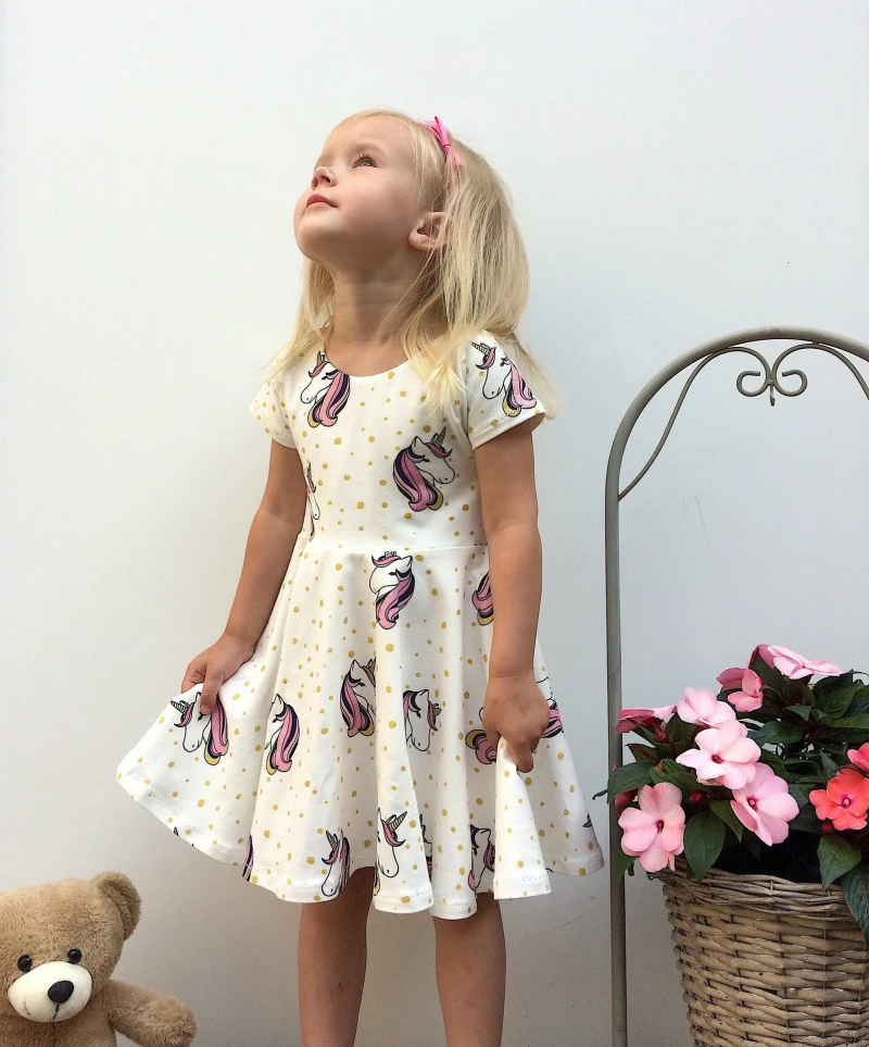 

Baby Girls Dress Summer Kids Unicorn Party Dresses For Girls Clothes Cotton Girls Dresses For Party And Wedding