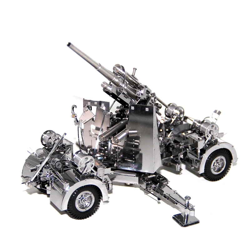 Presentes de Natal Metal Jigsaw Puzzles Modelo Alemanha 88 Air Defense Anti Artilharia Tanque Adulto Crianças Brinquedos Educativos Coleção 3d