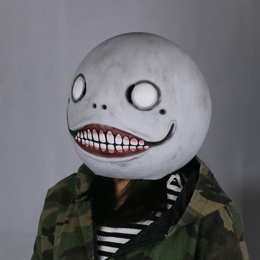 Хэллоуин игра 1:1 взрослых Soild NieR: автоматы маски косплей маска "Эмиль" шлем 1:1 латексная Маскарадная маска