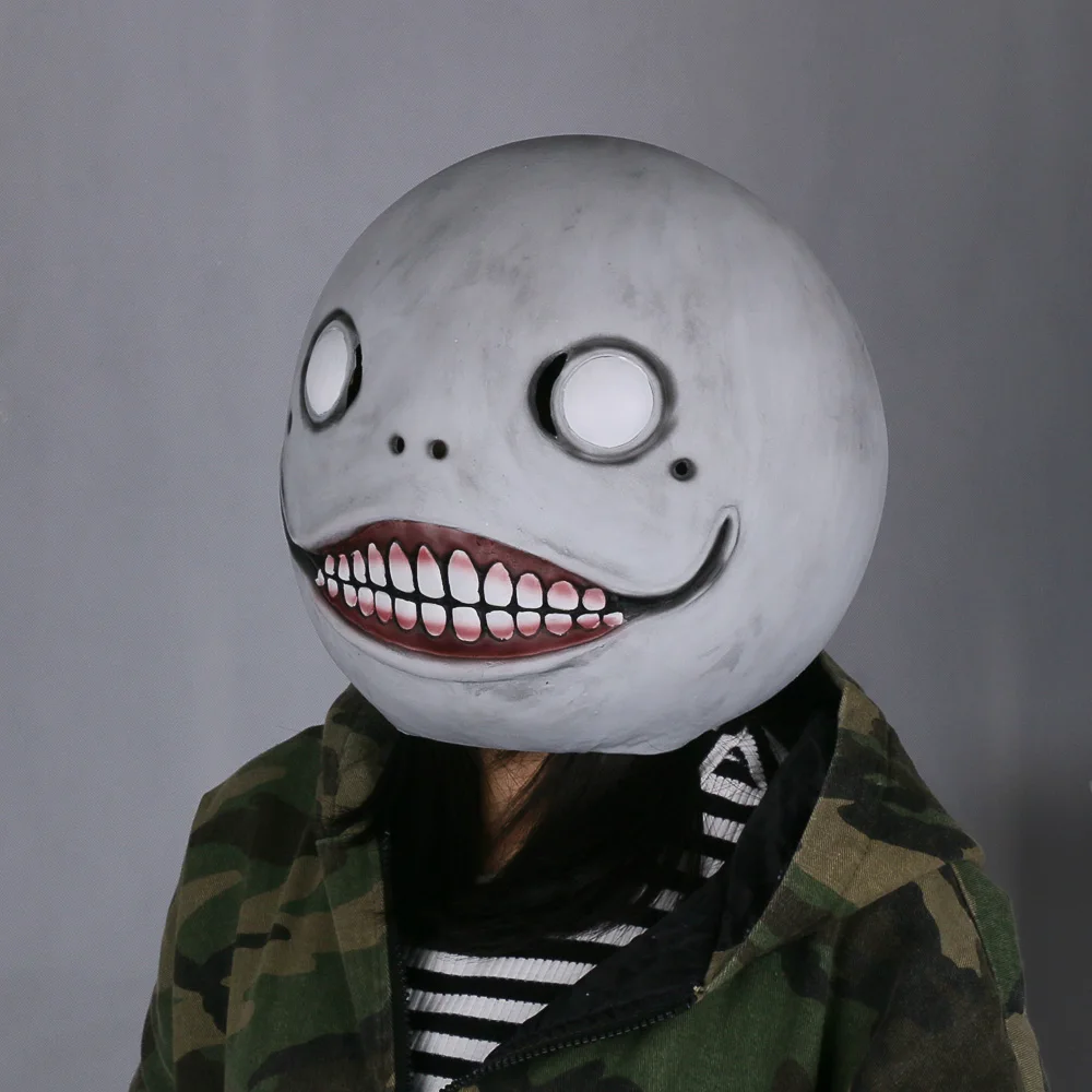 Halloween Game 11 Adult Soild NieR Automata Masks Cosplay Emil Mask Helmet 11 Latex Fancy Mask (3)
