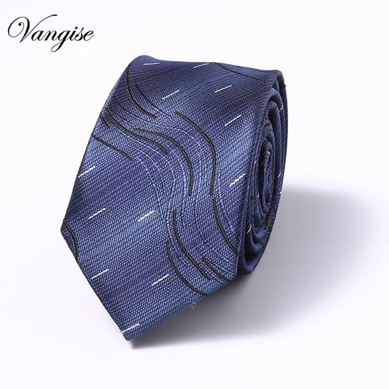 Европейский мужской шелковый галстук с рисунком облегающий узкий в горошек 5 см