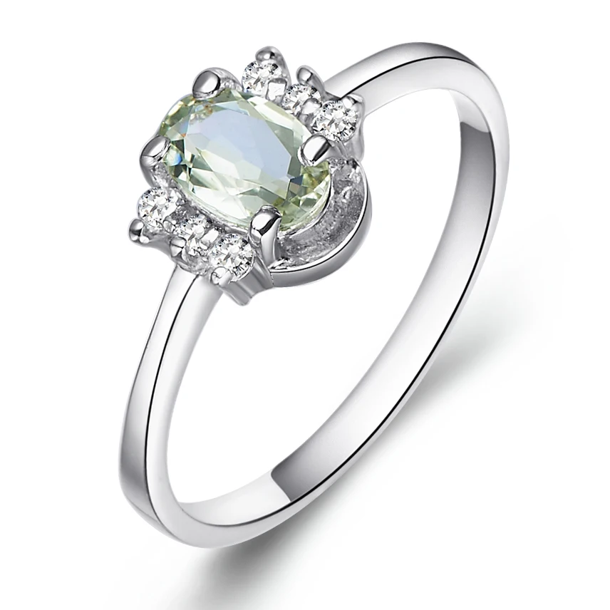 

Natural Aquamarine Sea Blue Ring 925 Sterling silver Woman Fashion Fine Elegant Jewelry Oval Birthstone Gift sr1073aq