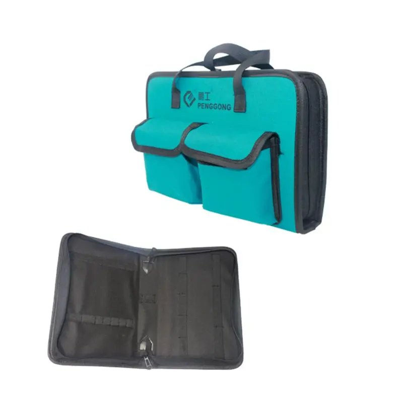 Hardware Machinist Toolkit Handbag Waterproof Oxford Cloth Multi Fix Straps Organize Pockets Storage Pouch Electrician Worker Us