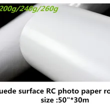 5"* 100 'рулон Высококачественная струйная печать RC фотобумага водостойкая быстросохнущая